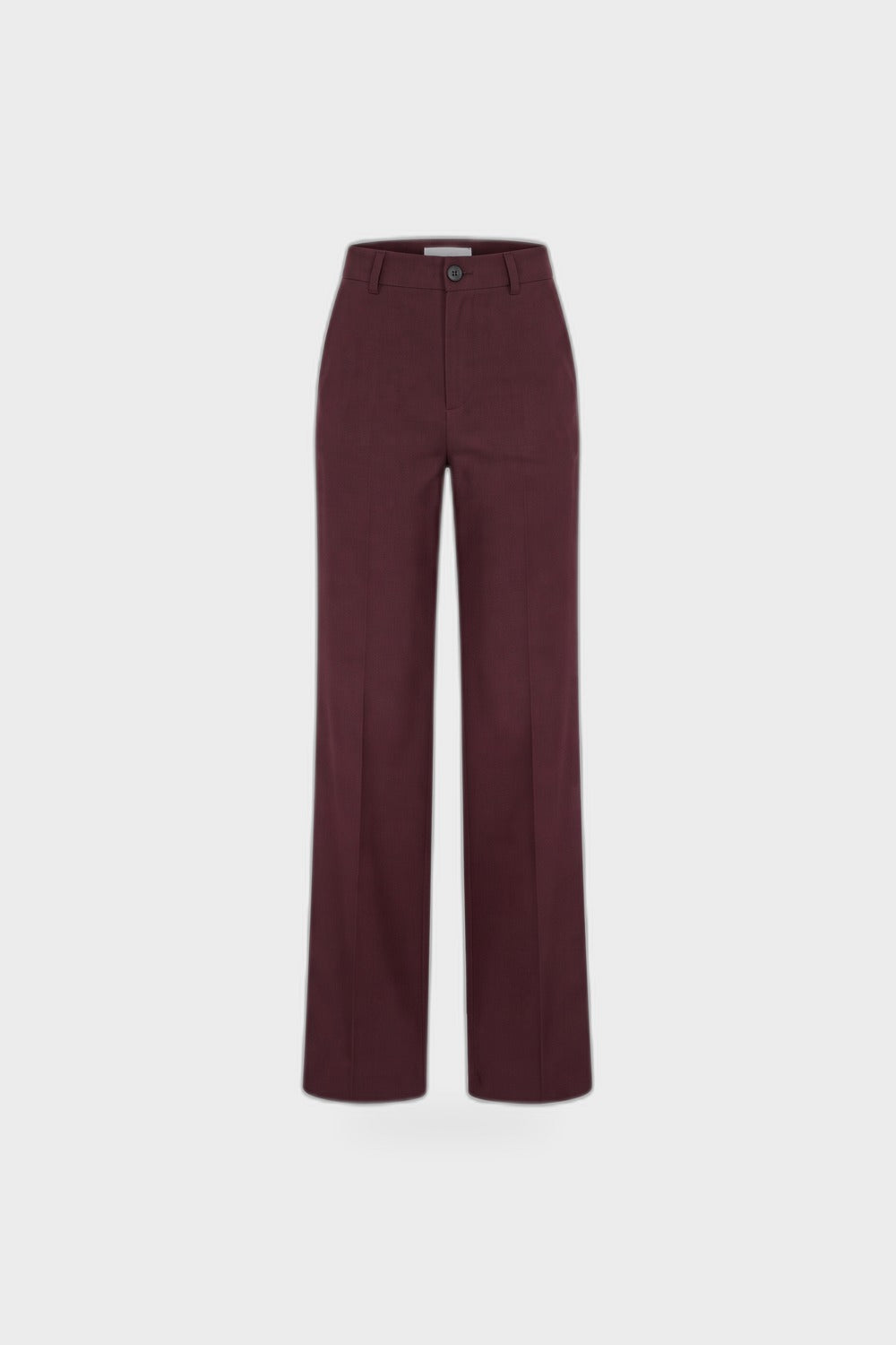 Damen Elegante Stoffhose | Gerades Bein — Bordeaux — Produktansicht