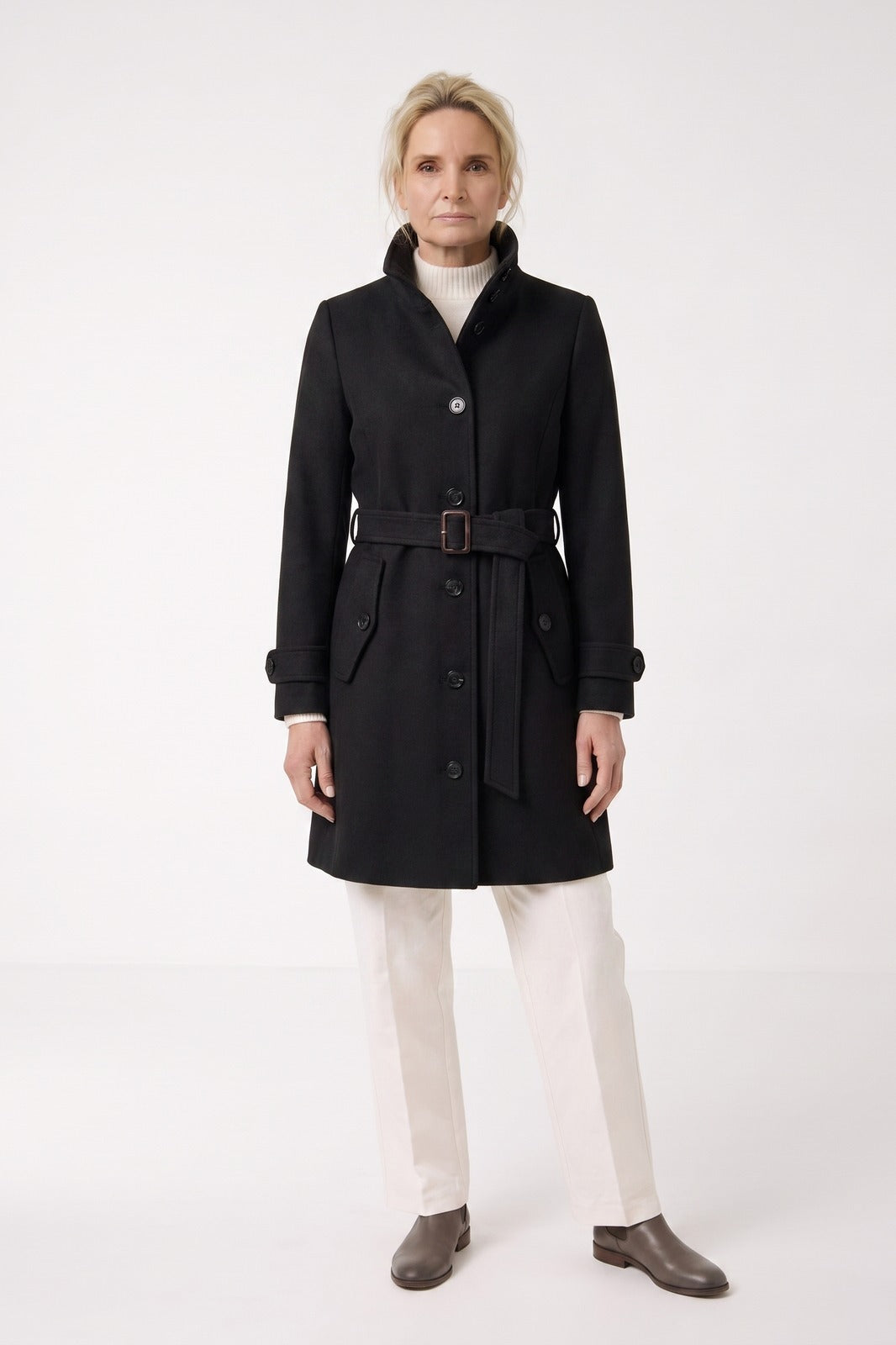 Damen Taillierter Mantel | A-Linie