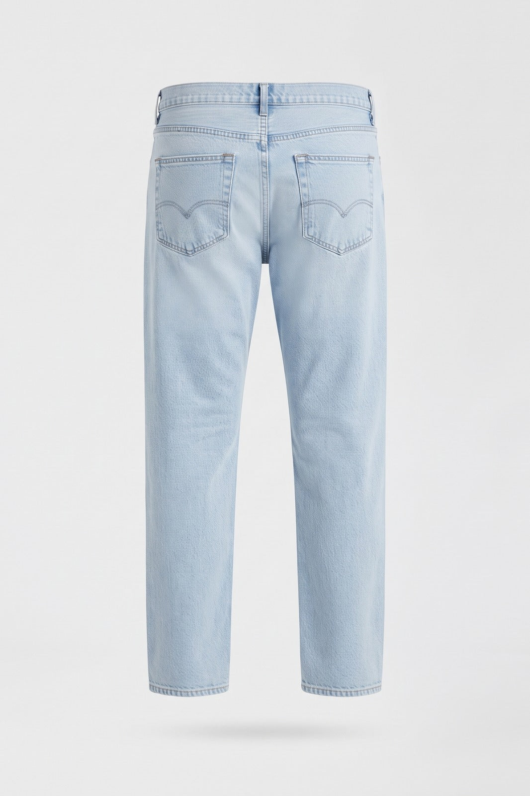 Herren Gerade Jeans | Lockere Passform — Hellblau — Packshot Rückansicht