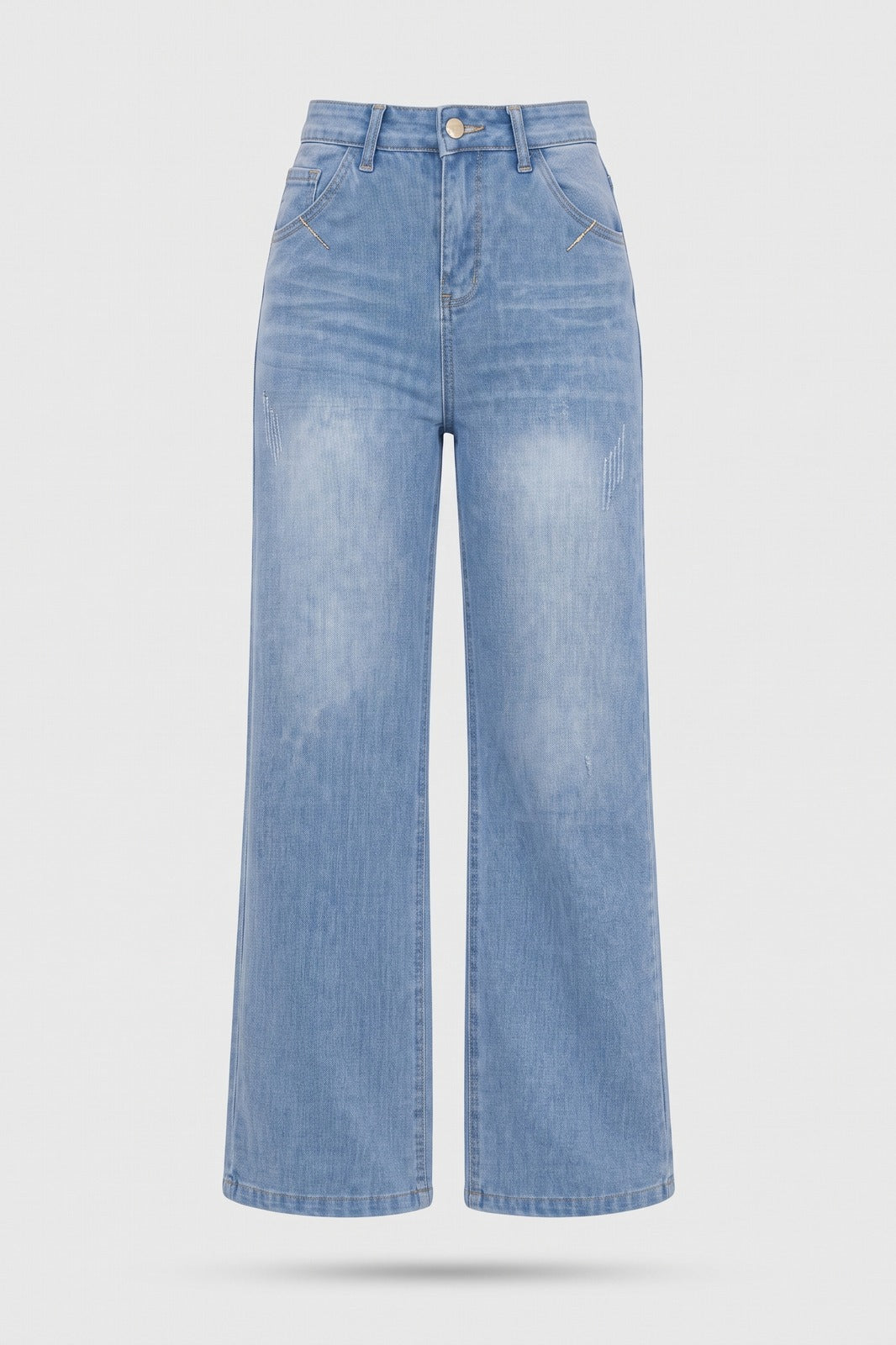 Damen Weite Jeans | High-Waist — Hellblau — Packshot