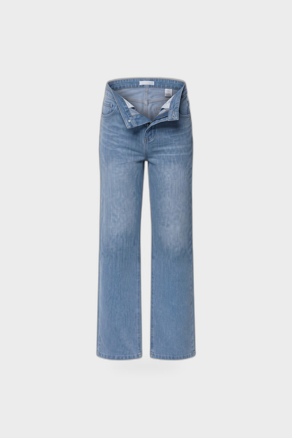 Damen Weite Jeans | High-Waist — Hellblau — Produktansicht