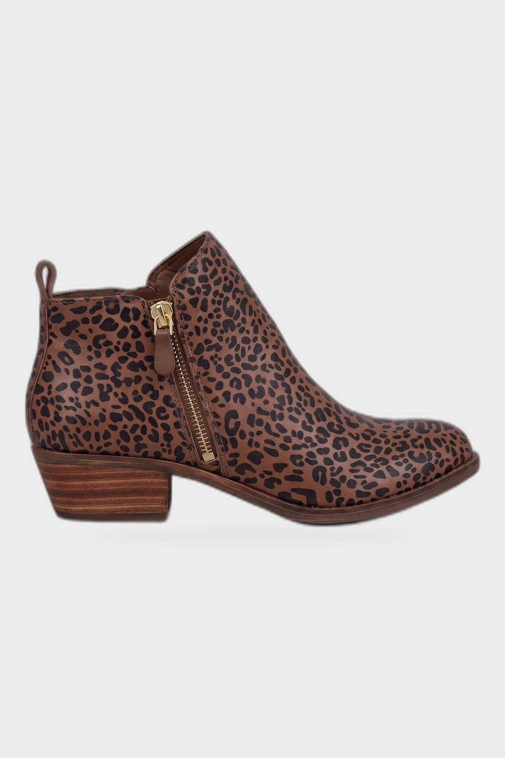 Damen Ankle Boots | Blockabsatz — Leopard — Produktansicht