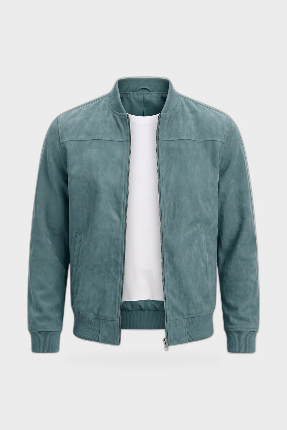 Herren Bomberjacke | Stehkragen — Mint — Produktansicht