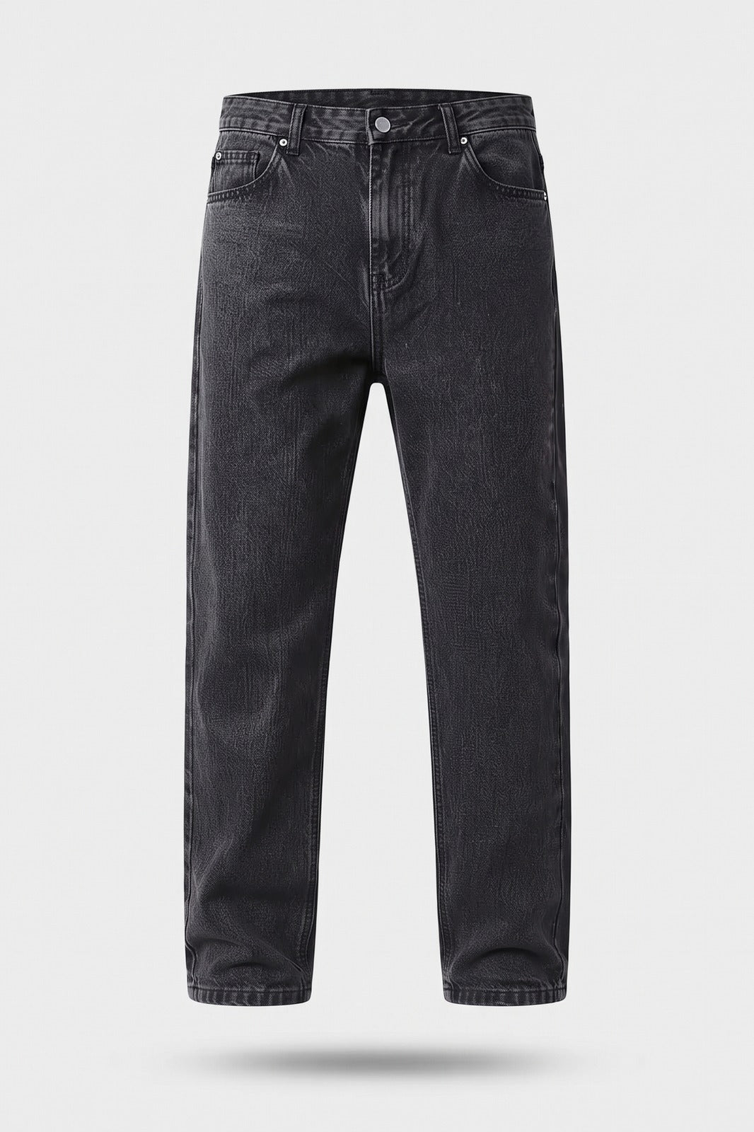 Herren Gerade Jeans | Lockere Passform — Schwarz — Packshot