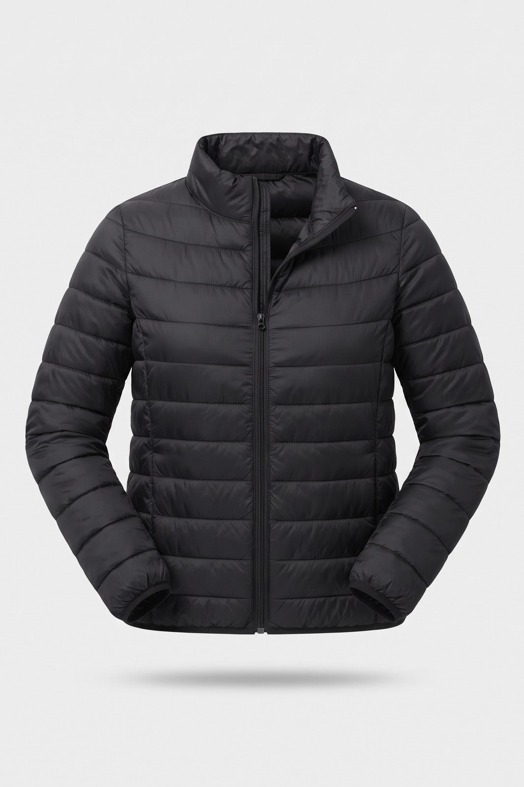 Damen Steppjacke | Schmale Passform — Schwarz — Packshot