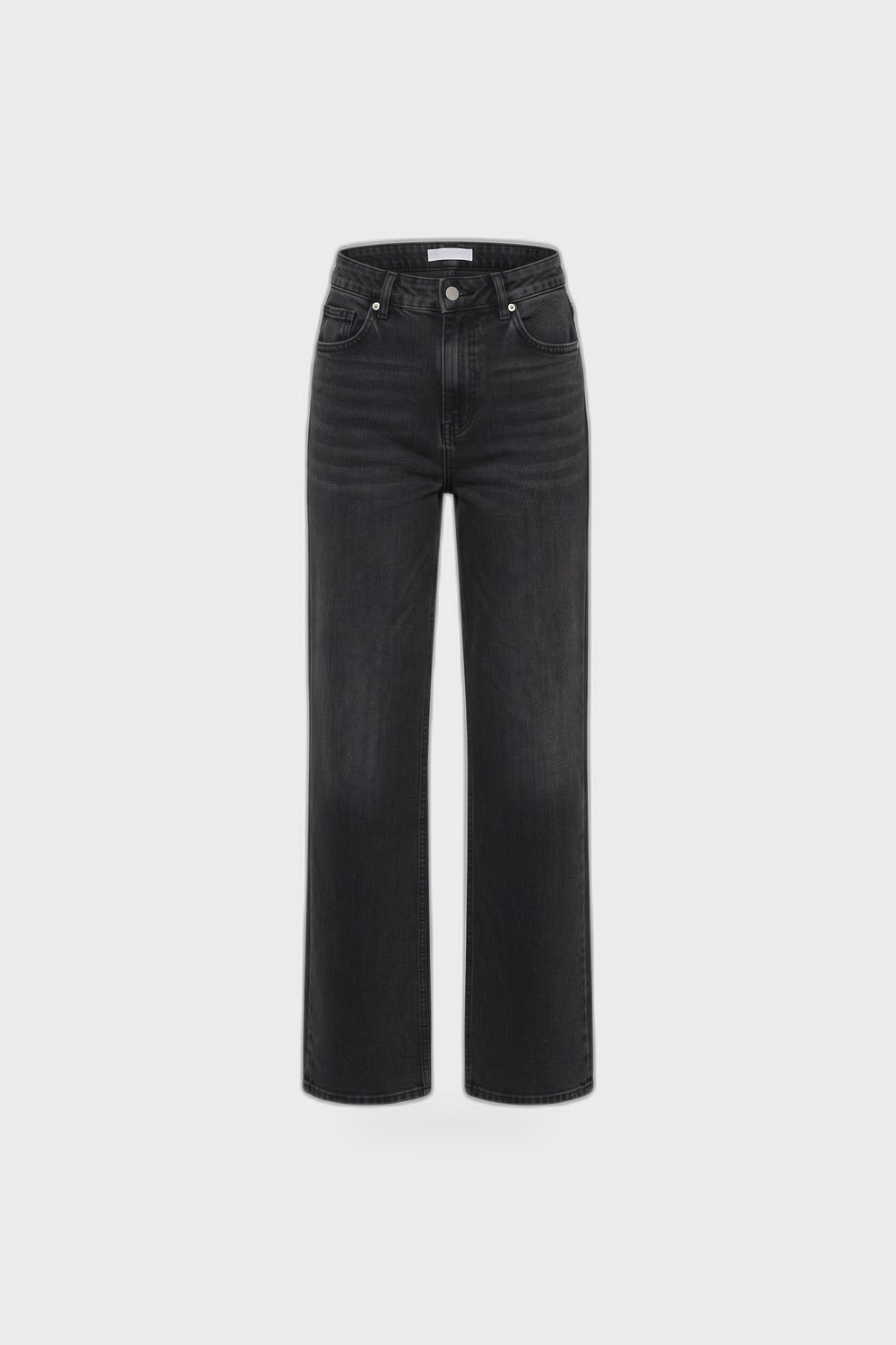 Damen Weite Jeans | High-Waist — Schwarz — Produktansicht