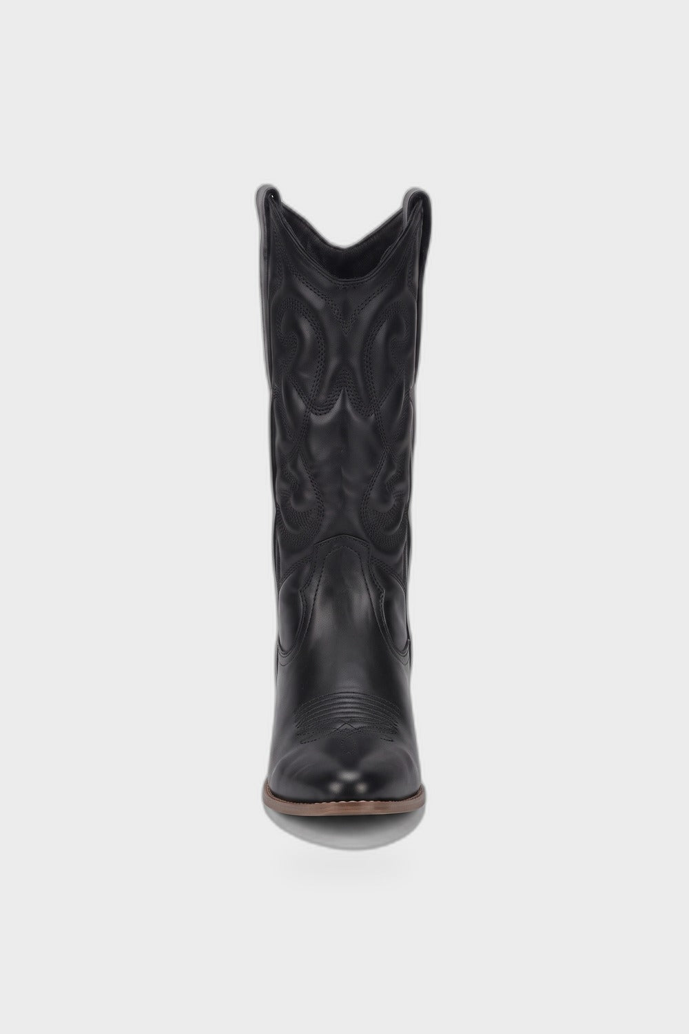 Damen Western Cowboystiefel | Blockabsatz — Schwarz — Produktansicht