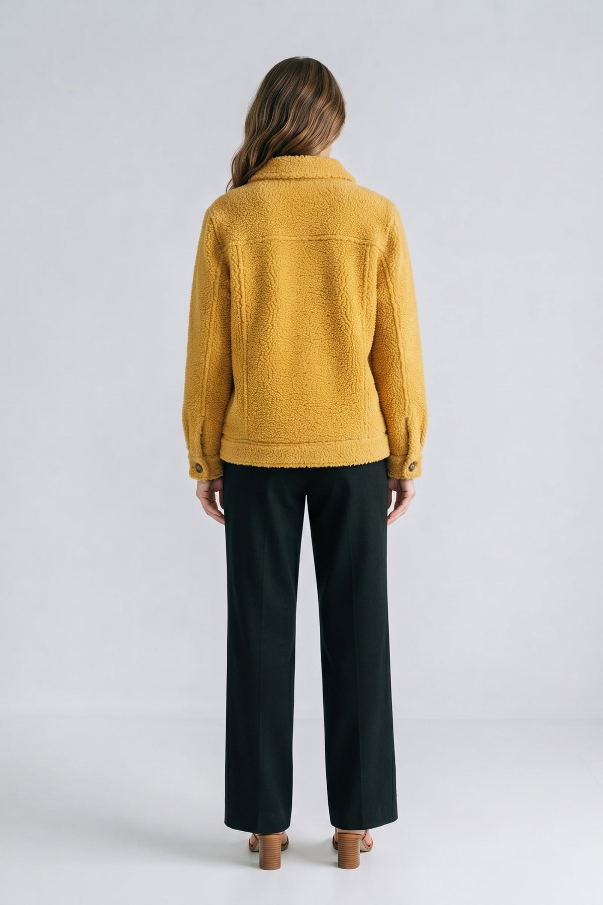 Damen Jacke mit Revers-Kragen, Knopfleiste und aufgesetzten Brusttaschen – 6